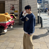 FLAG PRINTING OVER-FIT SWEAT SHIRT MTM