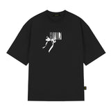 HOLY MOVE RIBBON OVER FIT SHORT-SLEEVED T-SHIRT_BLACK