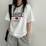Entak カラーリングラウンド半袖Tシャツ