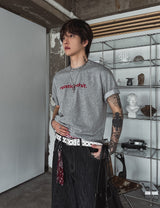 Liloy Crop Print Short Sleeve T-Shirt