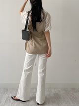 Linen Henkel Belted Bustier