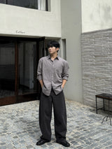 Bio cotton curved pants