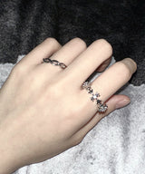 Silver flower Ring