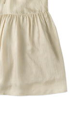 Silky shirring dress_beige