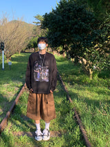 コンバーチブルワイドコットンパンツ (5 Colors)