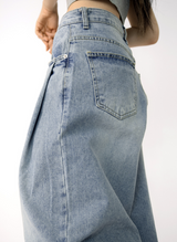 Cloud Wide Denim Pants(2colors)