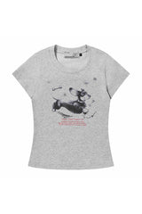 スケッチドッグスリムフィットTシャツ