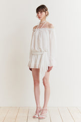 ANGEL HOOK DRESS white