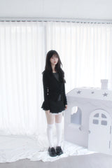 シャーリングレイヤード長袖Tシャツ