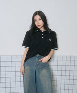 UNISEX ポロラインT