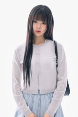コニーシースルーラウンドカーディガン