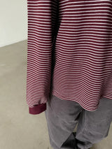 stripe boxy fit T