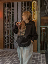ワンカモパッチヘビーパイルフーディ