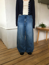 Cat Brush Backed Denim (1color)
