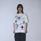 Untitled ロゴ ピグメントウォッシュ ショートスリーブ Off White