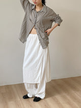 Block Stripe Loose Fit Shirt