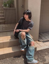 Recluse Funky Damage Balloon Denim Pants