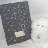 Pillow Notebook Pouch_floral black