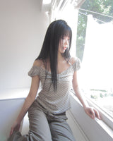 Swen Check Halter Blouse