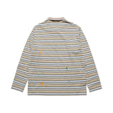 26SSストライプ ペイント ロングスリーブ Tシャツ