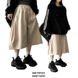 Kedin Side Pintuck Slit Banding Bermuda Shorts