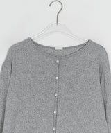 Kiho Round Boucle Summer Cardigan