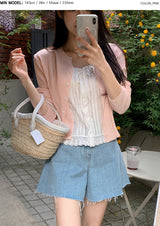 DN Pastel Summer Rib Cardigan (5color)