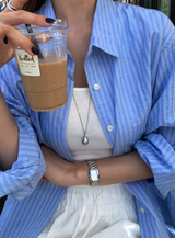 エブリンステッチーモダルUネックスリーブレス / 4カラーズ