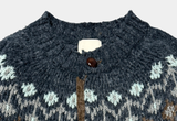Sharp Uncle Wood Nordic Vintage Round Knit Cardigan
