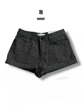 Dot roll-up shorts