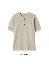 ワッフルボタンオーバーサイズTシャツ (3C)