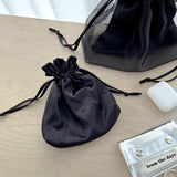 【MADE】Glossy Satin Mini Pouch