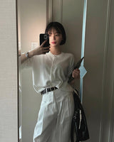 Adele Round Knit Cardigan / 9 colors