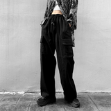 (Unisex)K-POP IU Cargo Big Wide String Cargo Pants(3 colors)