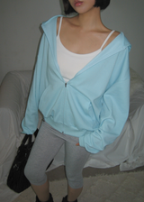 Unisex Basic Loose-Fit Zip-Up Hoodie for Transitional Seasons