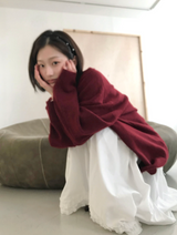 プアスリーリボンカンカンフリルスカート
