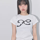 ETERNAL STUD TEE (WHITE) F25QB101