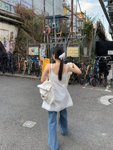 [MADE] Ditto wide long boots cut denim