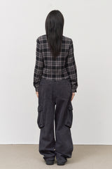 (W) Calm Checked Shirt
