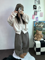 ストリング🩶ピグメントトラックロングパンツ 🩶🤎🖤3カラー