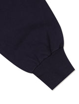 UNISEX ツートン ブラー エンボロゴ フード ジップアップ ネイビー (FCF1ZP323M)