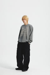 BRUSH FADING SWEATSHIRT
