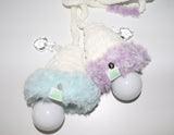fluffy icy blue cozy light
