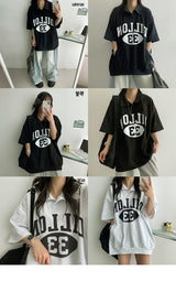 Loop Anorak Collar Short-Sleeved T-Shirt
