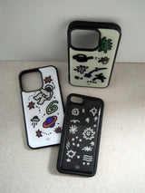 black space epoxy phone case
