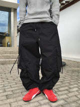 Looker Shirring Cargo Cotton Pants 3C