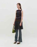 Sheer Layering Pants _ GREY