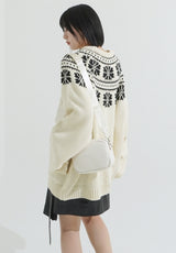 Nordic snow flake knit