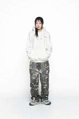 25SS NOISE MOTION LOGO HOODIE IVORY