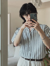 Parry stripe short sleeves shirt